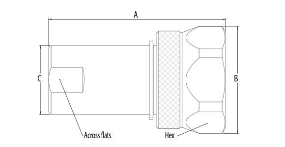 CB-SPS-3FN-W6000 female flush-face quick coupler with AISI 316L stainless construction and EPDM seal