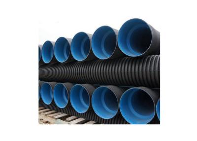 China SN8 Buried Drain Pipe Double Wall Polyethylene HDPE Sewer Pipe for sale