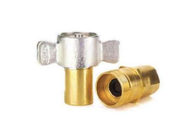 China 207 Bar Thread To Connect Valved Brass Quick Coupler for sale