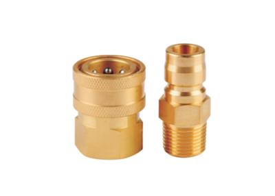 China Brass Japanese Style Straight Through Coupler Hydraulic Quick Couplings for sale