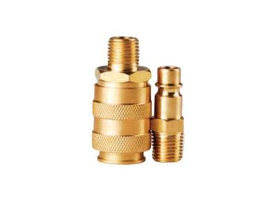 China 1.0MPa Semi Automatic Brass Quick Coupling Compatible With Rectus 25KA for sale