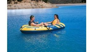 China Two Adults Ferry Barge Rubber Dinghy , Heavy Duty Inflatable Boat for sale