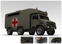 China 160 KW Emergency Medical Vehicle / Mobile Field Hospital With 3.2L Cummins Engine for sale