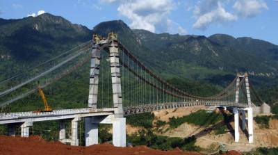 China Pintura o puente de cuerda de acero prefabricado superficial galvanizado en baño caliente en venta