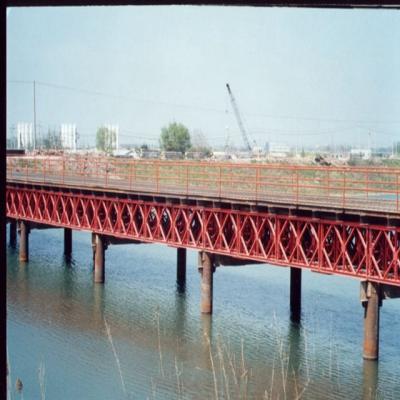 China Tracked Load 50t Steel Girder Bridges / Compact Panel Modular Steel Bridge for sale