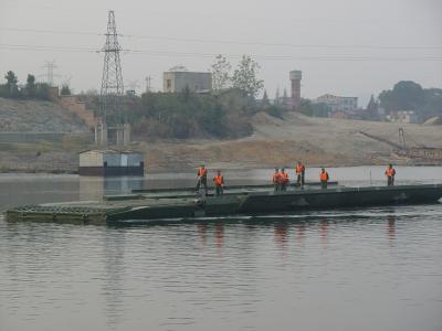 China Jangada Ferrying da ponte de pontão da flutuação do equipamento de emergência à venda