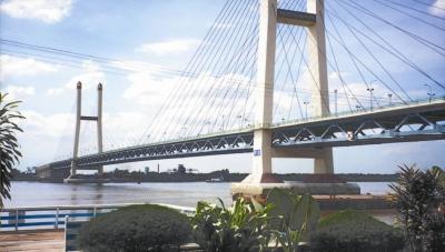 China Suspension Deck Cable Stay Bridges Permanent With Straight Cables for sale