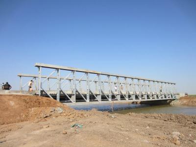 China Commercial assembly steel temporary pedestrian bridge High Stiffness for sale
