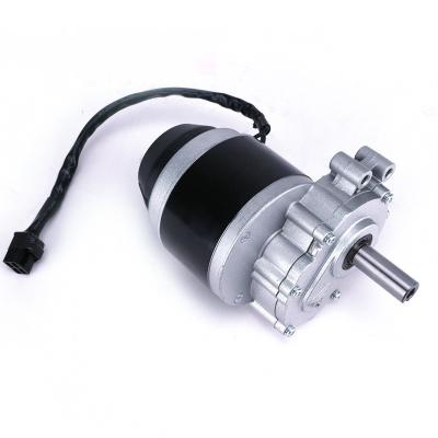 China Two Stage Reducer Wheelchair Motor Low Speed Permanent Magnet Brushed Gear Motor 250W 24V for sale