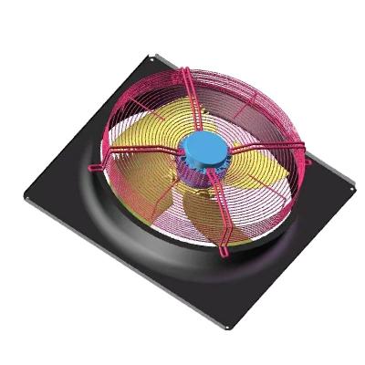 China 380v 800w Industrial Axial Flow Fans 900mm 3 Phase Axial Fan For Frozen Cold Chain for sale