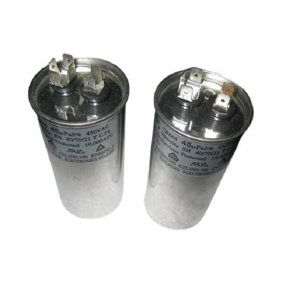China 20-80Uf AC Motor Start Capacitors Explosion Proof Single Oval Run Capacitor For Output Filter for sale