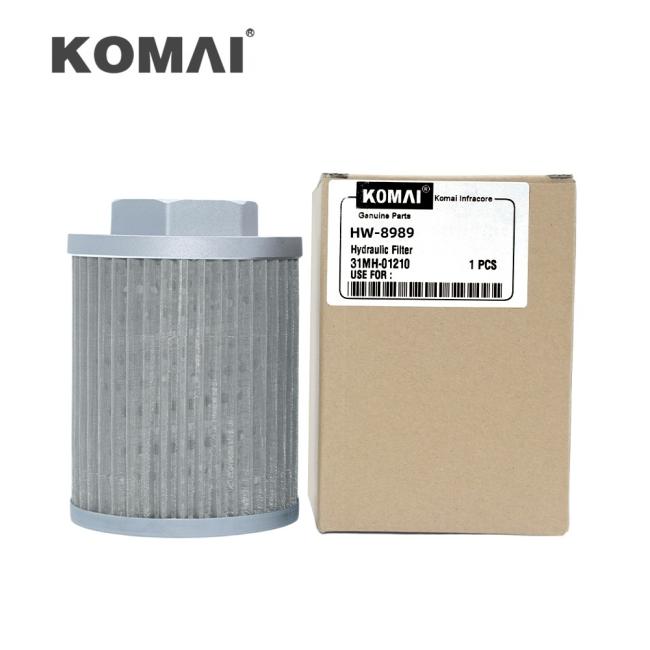 KOMAI 31MH-01210 Hydraulic Filter Fits Hyundai R25Z-9AK & CASE CX26C-CX37C Replaces H-28100 SH60870