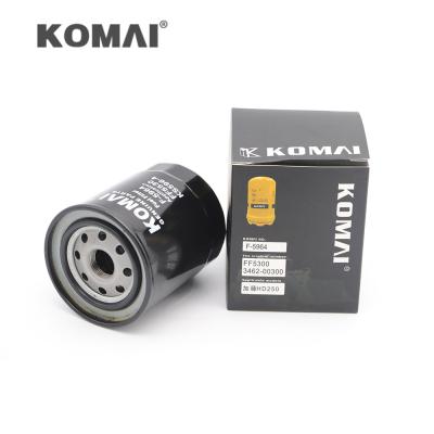 China F-5964 Komatsu Fuel Filter 100*80mm Size 129907-55800 ISO9001 Approval for sale
