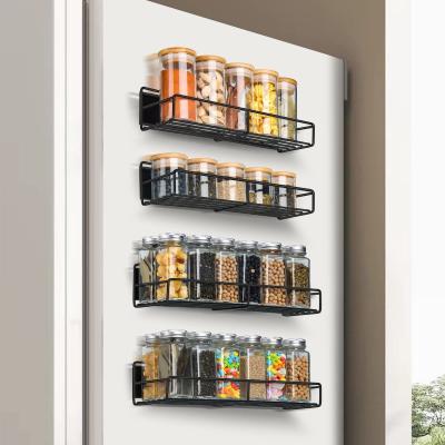 China Double Tier Magnetic Fridge Storage Organizer Customized for Kitchen and Refrigerator for sale