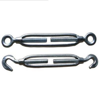 China JIS Frame Type Steel Cable Galvanised Turnbuckle M6 - M24 for sale