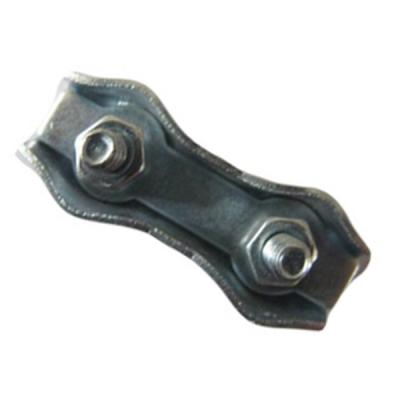 China El cinc a dos caras de acero inoxidable del acero de carbono del clip de la abrazadera de cuerda de alambre plateó en venta