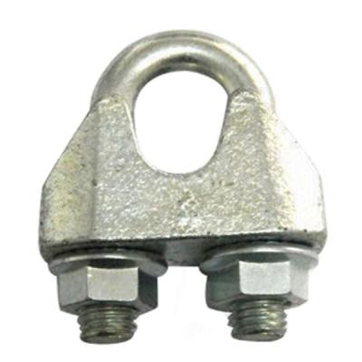 China Electric Galvanized DIN741 Forged Cable Clamps Cable Rope Clips Carbon Steel for sale