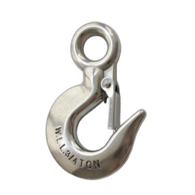 China 0.16kg - 1.52kg Stainless Steel Rigging Hardware Stainless Steel Lifting Hook M38 for sale