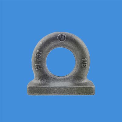 China 2T Marine Rigging Hardware Self Colored Rectangular Base Heavy Duty Eye Plate for sale