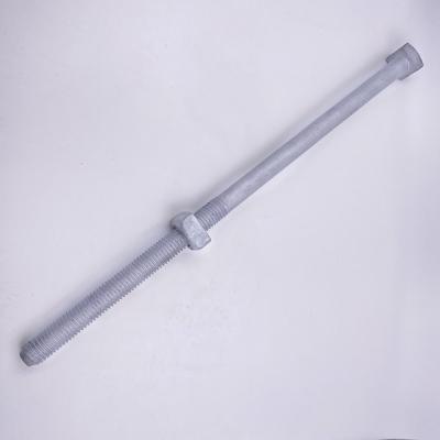 China 8 Inch To 36 Inch Power Line Fittings HDG Square Head Bolts ISO for sale