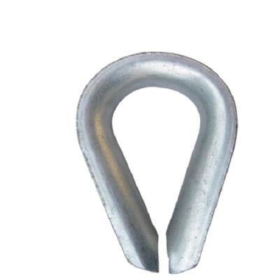 China Galvanized Wire Rope Thimble Carbon Steel Light Duty Thimble US Type ISO9001 for sale