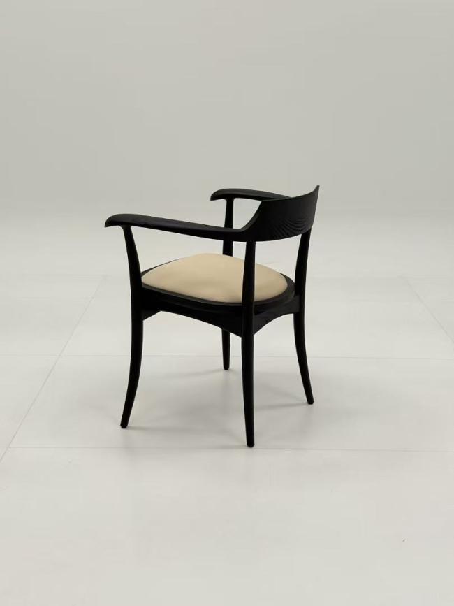Elegant dining chair in commercial restaurant setting