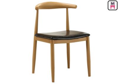 China Cadeiras de madeira da cozinha do metal da grão do café com coxins/W47 sem braços * D45 * H78 Cm à venda
