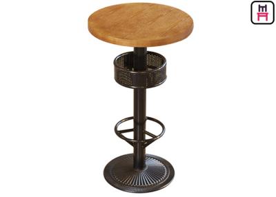 China Bar Height Table With Storage , 24'' Diameter Round / Square Plywood Bar Table  for sale