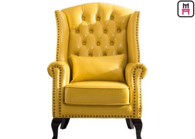 中国 米国式の古典的な単一のソファーの椅子の棒/ホテルのための高い背皮の椅子 販売のため