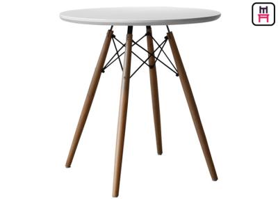China Round Eames Molded Plywood Coffee Table , MDF Dining Table Top Beech Wood for sale