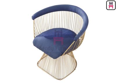 China Clássico de aço inoxidável da réplica das cadeiras de Warren Platner com o coxim da tela & do couro à venda