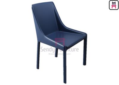 China Upholstered Tanned Leather Saddle Leather Chair Hotel Usage With Mini Armrest for sale