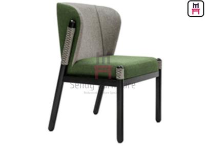 China Black Ash Wood Frame Wood Restaurant Chairs Upholstered Shell Backrest Furniture for sale