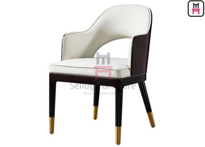China Indoor Open Back Upholstered Restaurant Chairs with Maple Veneer Backrest for sale