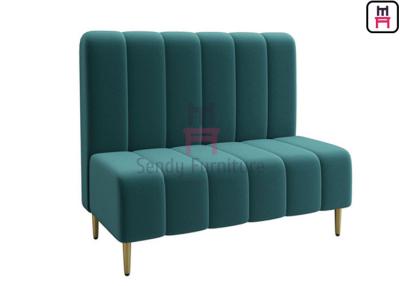China Wood frame Green Velvet 0.7cbm Upholstered Booth Seating for sale