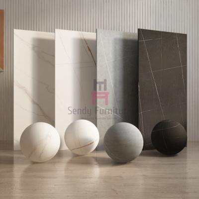 China Dia 80cm Sintered Stone Table Top Scratch Proof SGS White Black Gray Ivory en venta