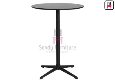 China 2ft HDF Round Shape High Table with Aluminum 4-star Base / Steel Tube for sale