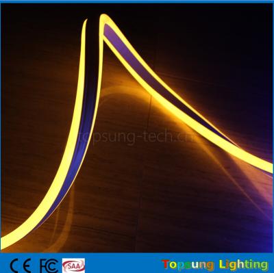 China yellow color mini size neon led christmas lights 8.5*18mm double-sided neon flex lights for sale
