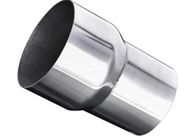 China Aluminized Steel 2 Inch Id 3 Inch Od Exhaust Pipe Adapter Mirror Polished for sale