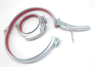 China Carbon 80mm Lever Lock Ring For Industrial Ducting for sale