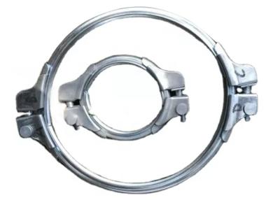 China Heavy Duty 150mm Galvanized Pipe Clamp For Materials Handling for sale