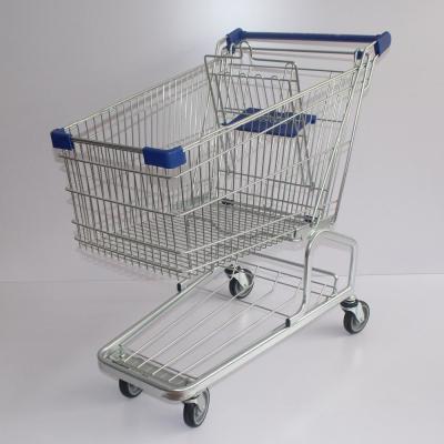 China 180L Shopping Cart hot selling heavy loading duty Shopping Mall Greman Series Supermarket Metal Shopping trolley for sale