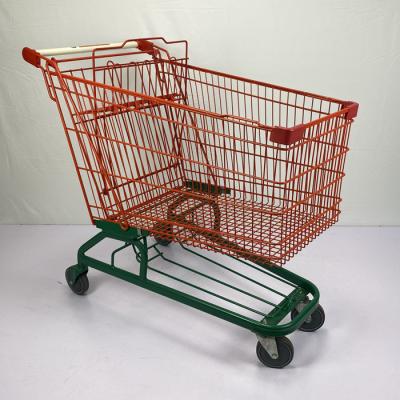 China 210 Liter Large Warehouse Supermarket Shopping Trolley For Multi Person German Type for sale