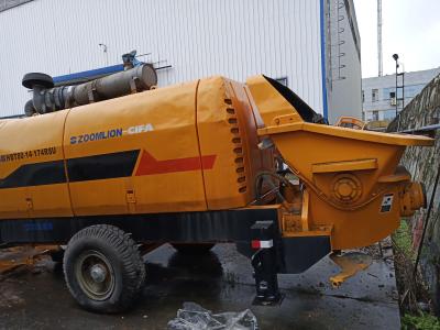 China 85m3/H 174kw Used Concrete Trailer Pump Intelligent Control Small for sale