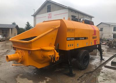 China 115KW Sany 60CBM/H Trailer Mounted Concrete Pump With Diesel Engine for sale