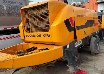China 220 Meter 80m3/H Used Concrete Trailer Pump Portable Small With SAE Certificate for sale