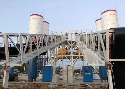 China Capacity 150m3 260KW Mobile Batching Plant Mobile With JS3000 Mixer for sale