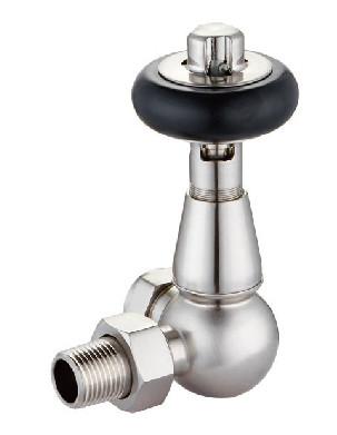 China Classic Traditional Radiator Valves Chrome Corner Type 1/2 Inches For 15mm Copper Pipe for sale