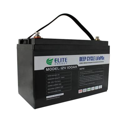 China Rechargable 12V 100Ah LiFePO4 Battery Lithium Phosphate Power Supply for sale