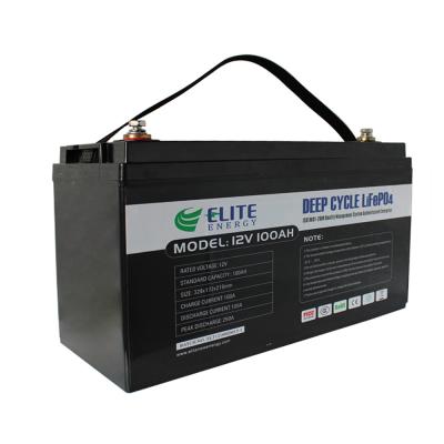 China 12V 100Ah LFP Lithium Battery for solar energy storage Built in BMS for sale